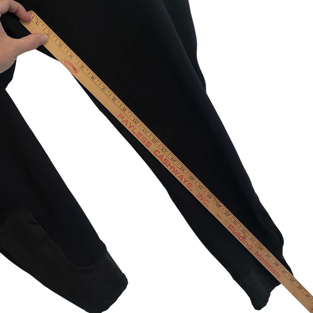 SmartPak Piper Black Knee Patch Riding Breeches Lined Pants 34R Equestrian - Picture 11 of 14